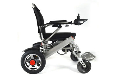 Aluminum Alloy Frame Lightweight Portable Folding Power Electric Wheelchair for Disabled