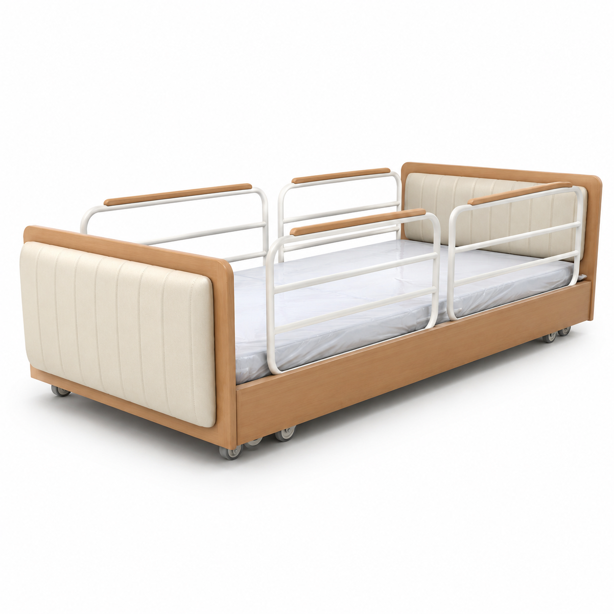 Professional Super-Low Nursing Home Bed with Five Function Electric System