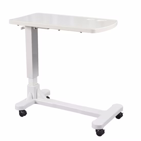 Nursing Home Overbed Table with Lift Adjustment