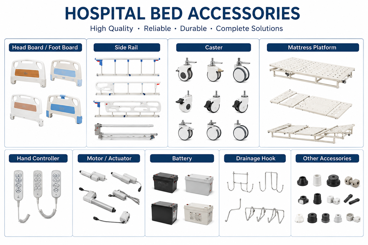 Premium Nursing Bed Accessories for Healthcare Facilities