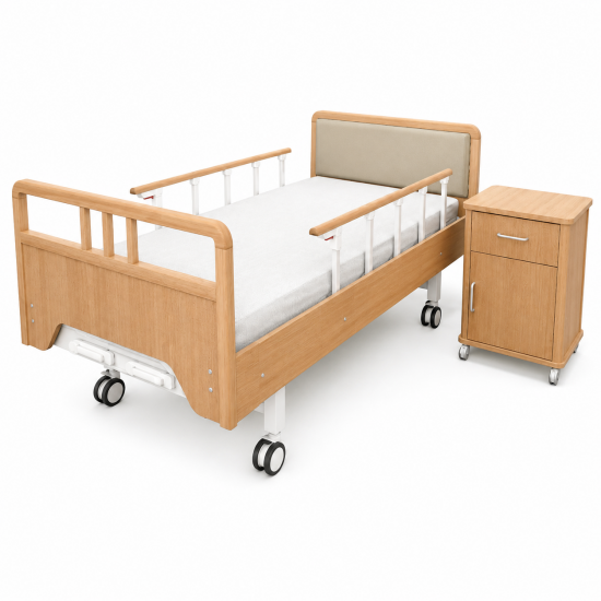 Manual Residential Nursing Home Bed for Long-Term Care Facilities