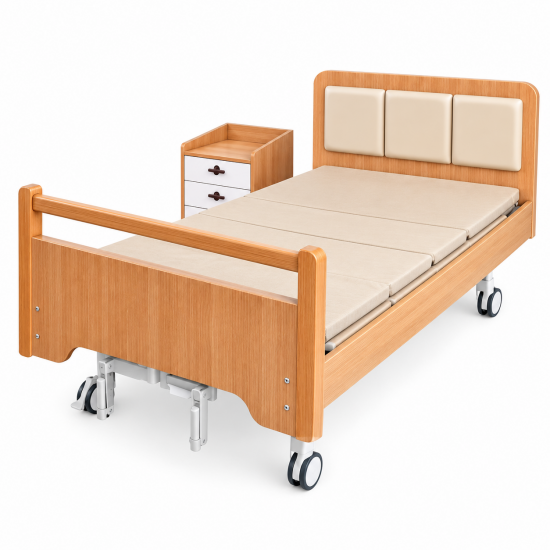 Customizable Nursing Home Bed for Coordinated Long-Term Care Interiors