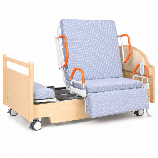 Electric Transfer Nursing Bed with Lateral Tilt for Long-Term Care Facilities
