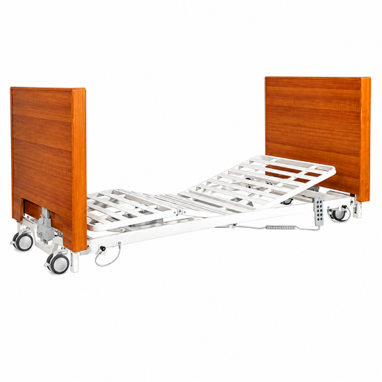 Ultra-Low Electric Nursing Home Bed with 10cm Minimum Height and Foldable Frame