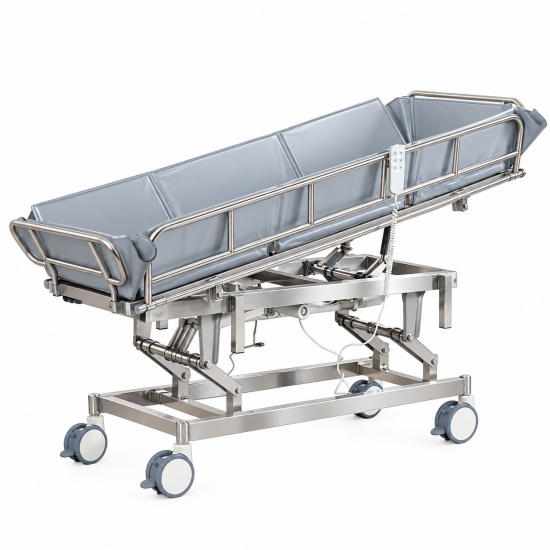 Electric Nursing Home Shower Trolley for Assisted Bathing and Long-Term Care