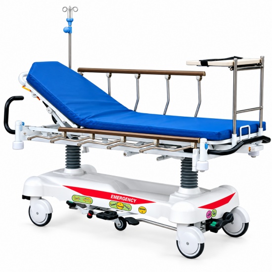 Heavy-Duty Hydraulic Patient Transfer Stretcher for Long-Term Care Facilities